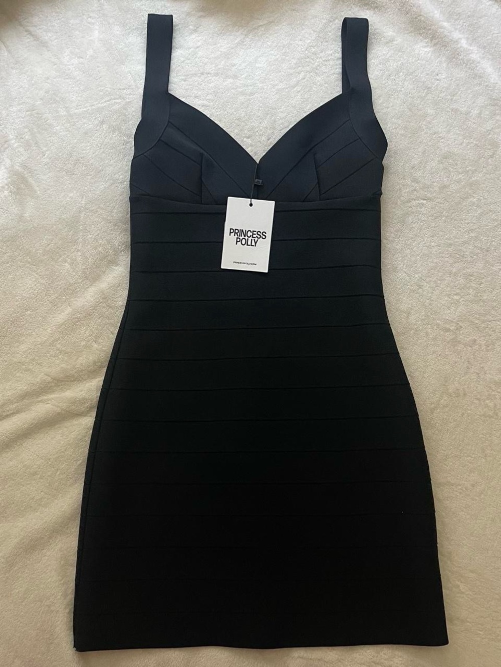 Princess Polly Black Bandage Mini Dress
